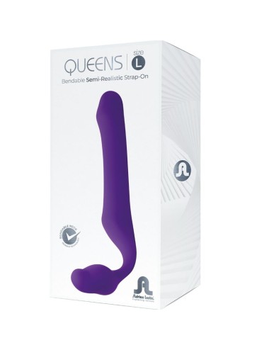 ADRIEN LASTIC - QUEENS STRAP-ON SOUPLE VIOLET TAILLE L