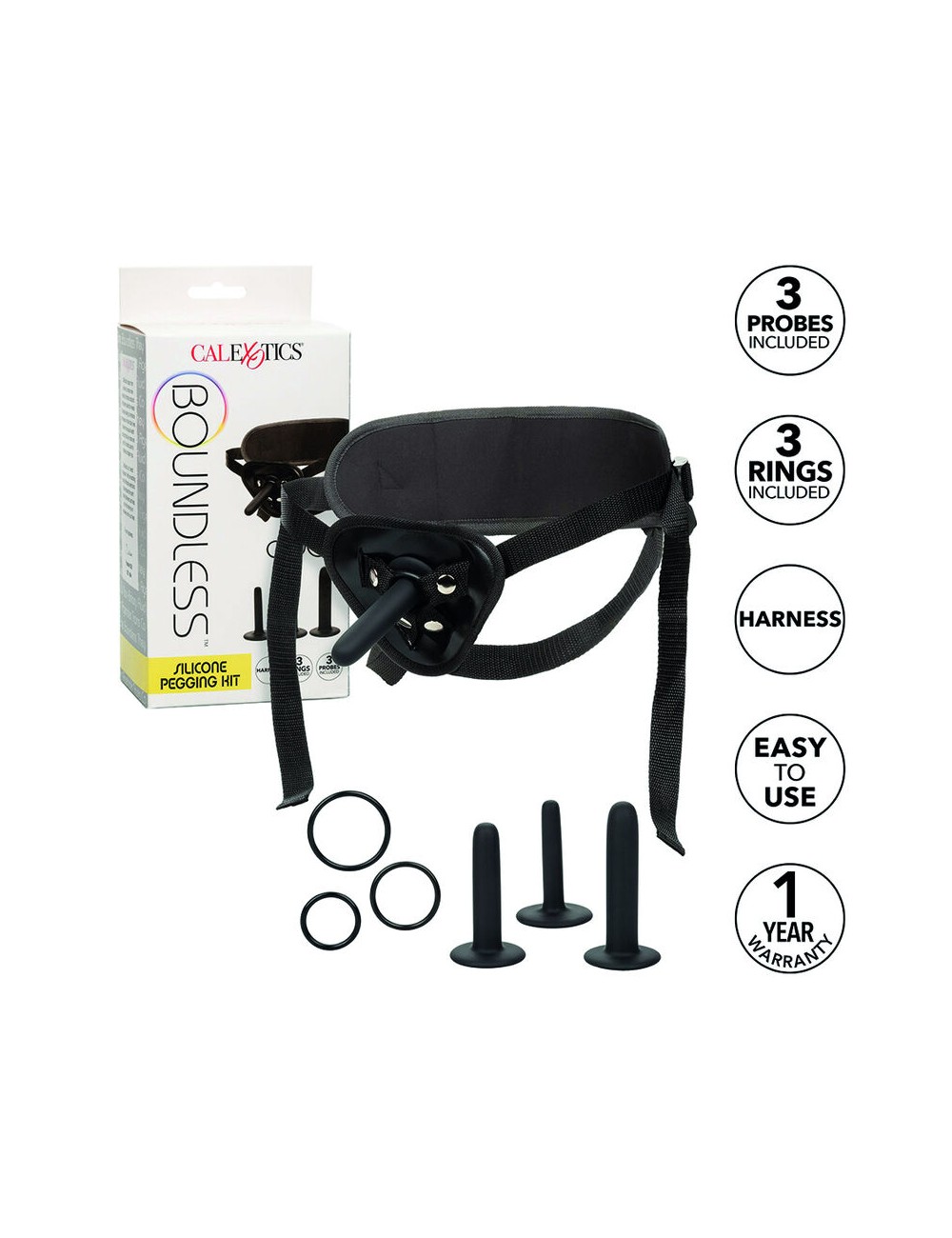 CALIFORNIA EXOTICS - BOUNDLESS KIT DE CHEVILLES EN SILICONE CALIFORNIA EXOTICS - BOUNDLESS KIT DE CHEVILLES EN SILICONE