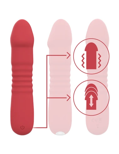 INTENSE - JUNI UP & DOWN 10 VIBRATIONS ROUGES