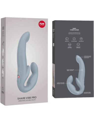 FUN FACTORY - SHARE VIBE PRO DOUBLE VIBRATEUR GRIS