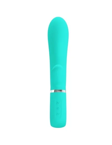 PRETTY LOVE - VIBRATEUR MULTIFONCTION G-SPOT THOMAS VERT AQUA