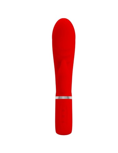 PRETTY LOVE - VIBRATEUR MULTIFONCTION G-SPOT PRESCOTT ROUGE