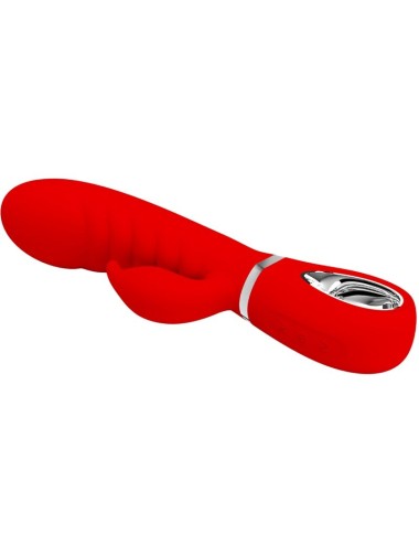 PRETTY LOVE - VIBRATEUR MULTIFONCTION G-SPOT PRESCOTT ROUGE