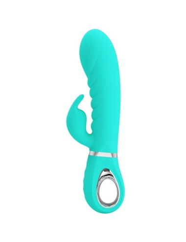 PRETTY LOVE - VIBRATEUR MULTIFONCTION G-SPOT PRESCOTT VERT AQUA