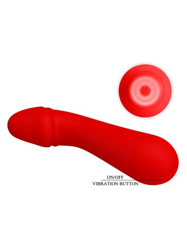 PRETTY LOVE - VIBRATEUR RECHARGEABLE CETUS ROUGE