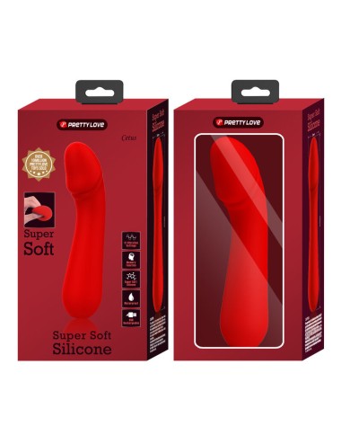 PRETTY LOVE - VIBRATEUR RECHARGEABLE CETUS ROUGE