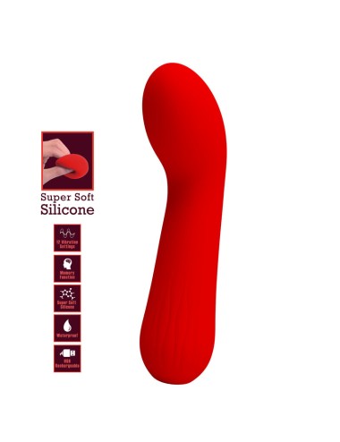 PRETTY LOVE - VIBRATEUR RECHARGEABLE FAUN ROUGE