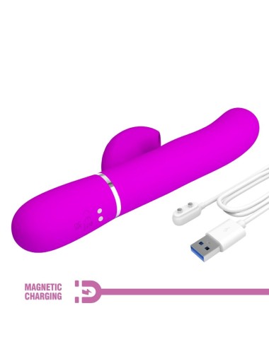 PRETTY LOVE - VIBRATEUR POINT G MULTIFONCTION 3 EN 1 PERLITA VIOLET