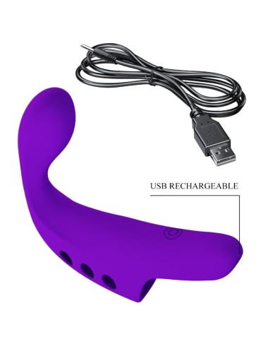 PRETTY LOVE - VIBRATEUR  DOIGT RECHARGEABLE GORGON VIOLET