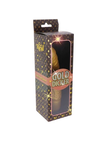 GET REAL - GOLD DICKER VIBRATEUR ORIGINAL OR