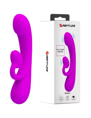 PRETTY LOVE - VIBRATEUR SINCERE ET VENTOUSE DE CLITORIS SILICONE VIOLET