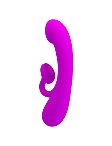 PRETTY LOVE - VIBRATEUR SINCERE ET VENTOUSE DE CLITORIS SILICONE VIOLET