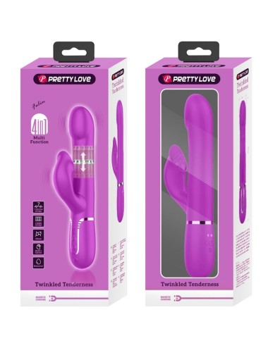 PRETTY LOVE - VIBRATEUR RABBIT PERLES VIOLET