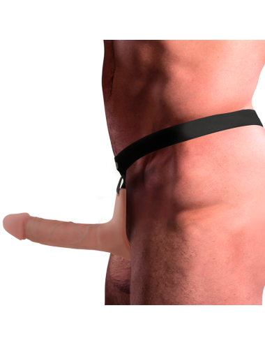 INTENSE - HARNAIS CREUX AVEC GODE EN SILICONE 16 X 3,5 CM