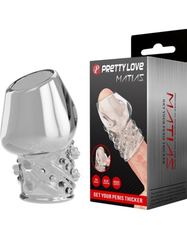 PRETTY LOVE - PÉNIS TRANSPARENT MATIAS PLUS ÉPAIS