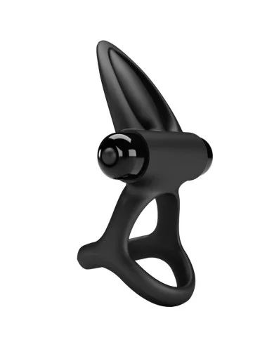 PRETTY LOVE - ANNEAU VIBRANT 10 VIBRATIONS SILICONE NOIR