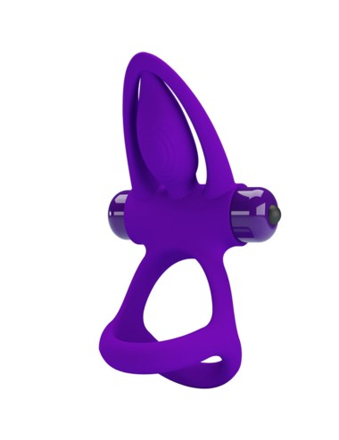 PRETTY LOVE - ANNEAU VIBRATEUR 10 VIBRATIONS SILICONE VIOLETTE