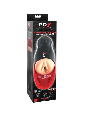 PDX ELITE - STROKER FUCK-O-MATIC VAGIN DOUBLE VIBRATION PÉNIS ET TESTICULES