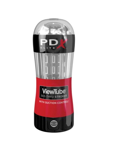 PDX ELITE - STROKER VIEWTUBE CONTROL ASPIRATION TRANSPARENT