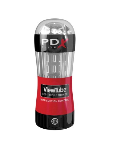 PDX ELITE - STROKER VIEWTUBE CONTROL ASPIRATION TRANSPARENT