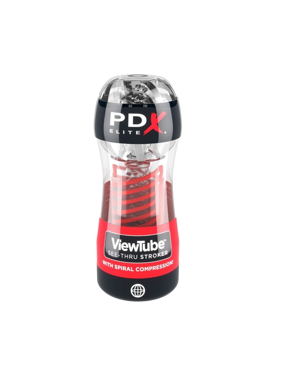 PDX ELITE - STROKER VIEWTUBE 2 SPIRALE COMPRESSION TRANSPARENT PDX ELITE - STROKER VIEWTUBE 2 SPIRALE COMPRESSION TRANSPARENT