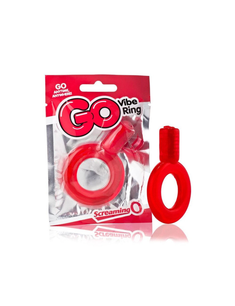 SCREAMING O - ANNEAU PÉNIEN VIBREUR GO ROUGE SCREAMING O - ANNEAU PÉNIEN VIBREUR GO ROUGE
