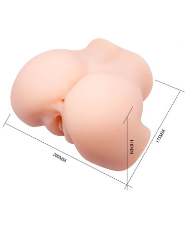 CRAZY BULL - VAGIN ET ANUS RÉALISTES DOUBLE VIBRATION