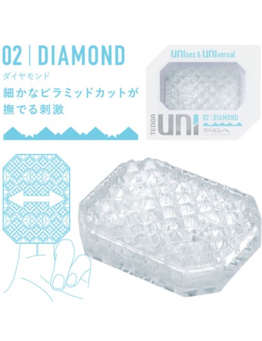 TENGA - DÉ  DÉS MASTURBATEUR UNI DIAMANT