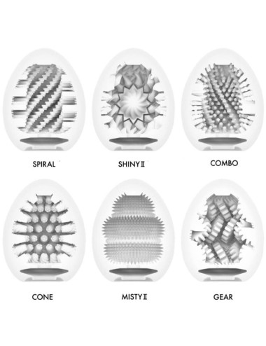TENGA - OEUF MASTURBATEUR DUR PACK 6 UNITÉS