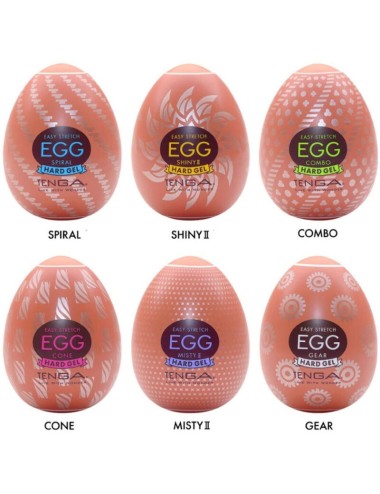 TENGA - OEUF MASTURBATEUR DUR PACK 6 UNITÉS