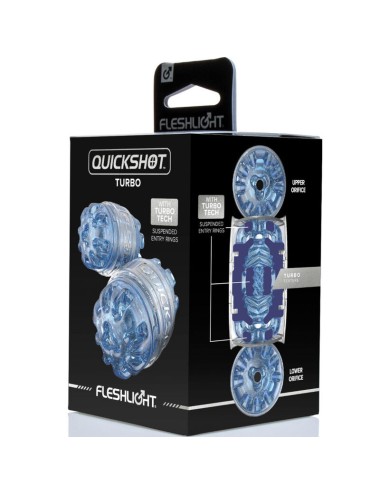 FLESHLIGHT - MASTURBATEUR QUICKSHOT TURBO BLEU GLACE