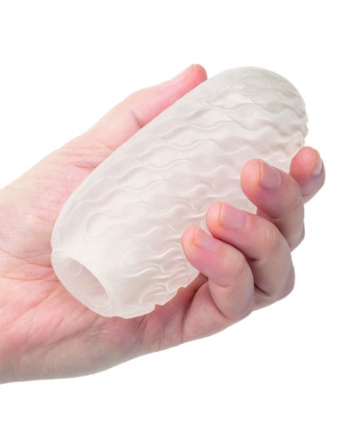CALIFORNIA EXOTICS - BOUNDLESS SQUISHY RÉVERSIBLE BALL STROKE GRIS