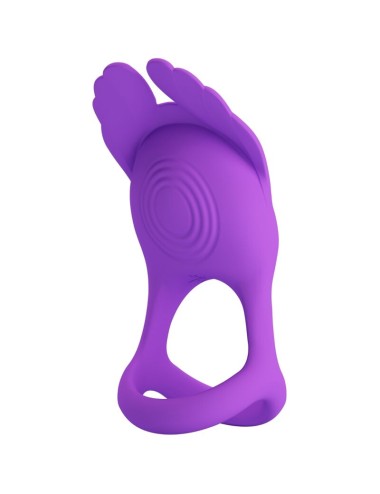 PRETTY LOVE - ANNEAU PÉNIS VIBRANT 7 VIBRATIONS SILICONE VIOLET