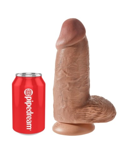 KING COCK - PÉNIS RÉALISTE CHUBBY 23 CM CARAMEL