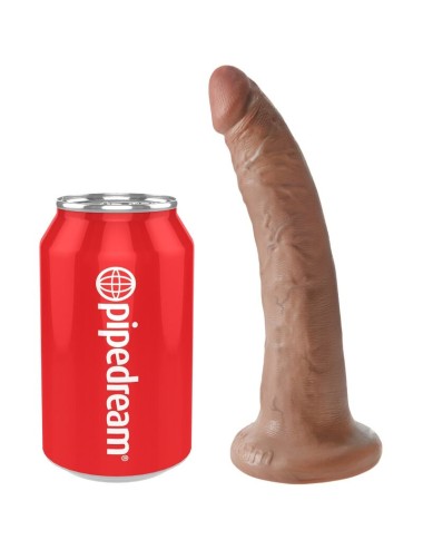 KING COCK - PÉNIS RÉALISTE 17.5 CM CARAMEL