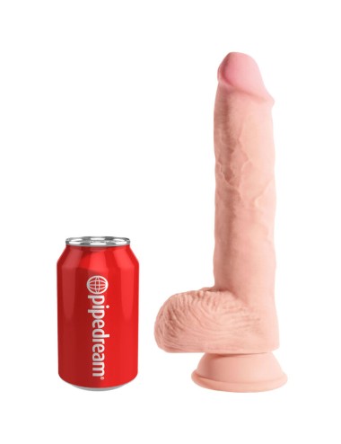 KING COCK - PÉNIS RÉALISTE AVEC BOULES 19.4 CM LÉGER