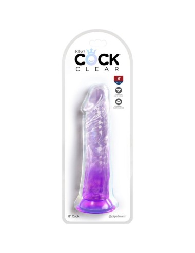 KING COCK - CLEAR PÉNIS RÉALISTE 19.7 CM VIOLET