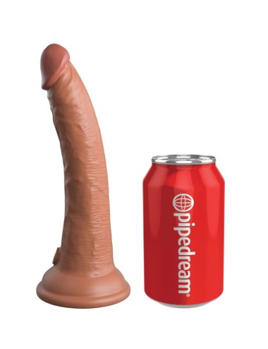 KING COCK - ELITE GODE RÉALISTE EN SILICONE 17.8 CM CARAMEL