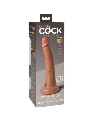 KING COCK - ELITE GODE RÉALISTE EN SILICONE 17.8 CM CARAMEL