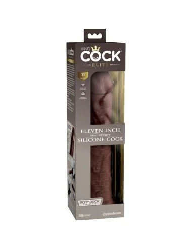 KING COCK - ELITE GODE RÉALISTE EN SILICONE 28 CM MARRON