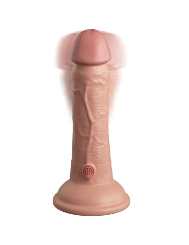 KING COCK - ELITE GODE RÉALISTE VIBRANT & SILICONE 15.2 CM