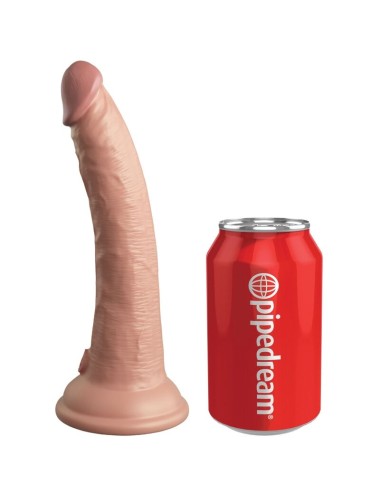 KING COCK - ELITE VIBRATEUR GODE RÉALISTE & TÉLÉCOMMANDE EN SILICONE 17.8 CM