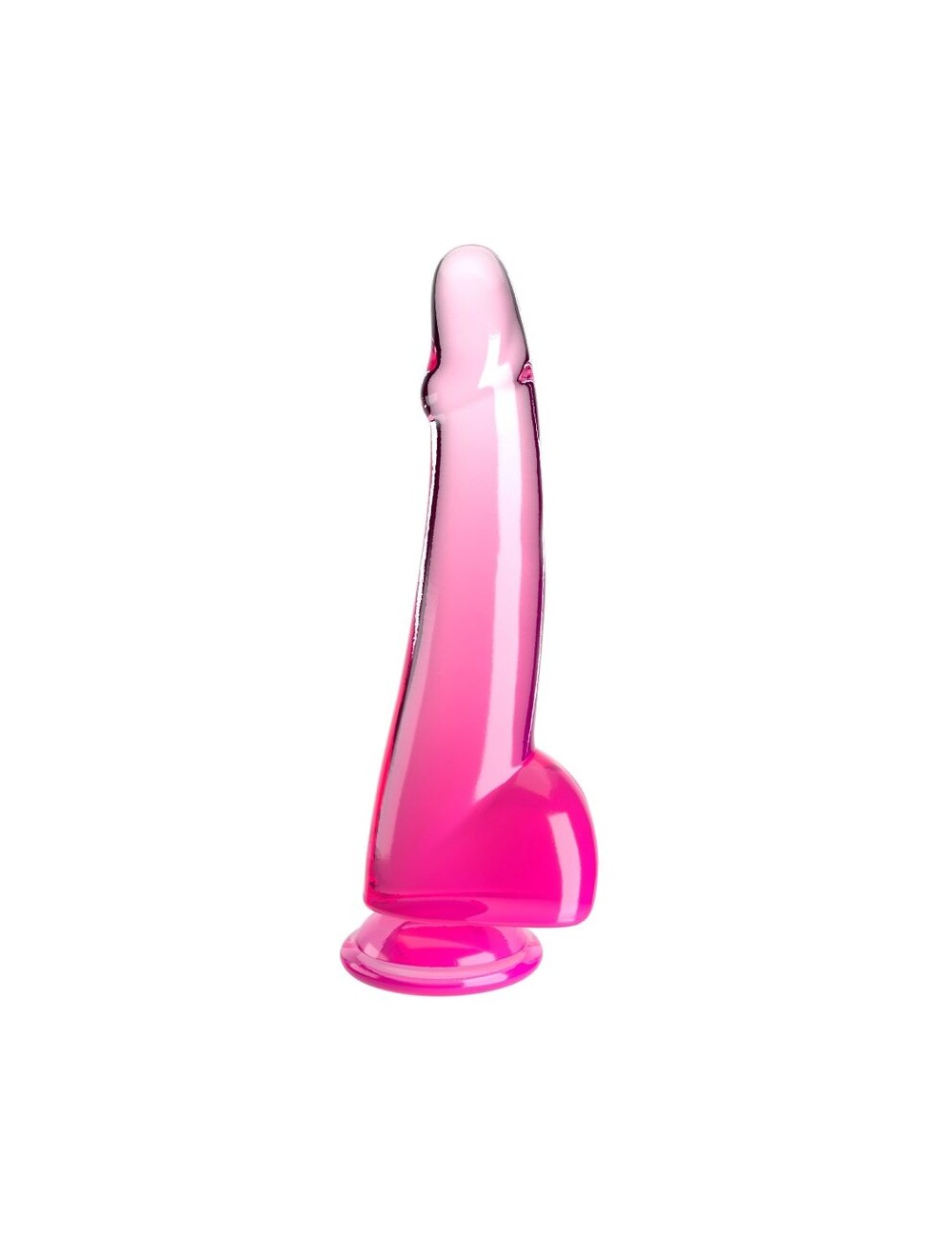 KING COCK - CLEAR GODE TESTICULES 19 CM ROSE KING COCK - CLEAR GODE TESTICULES 19 CM ROSE