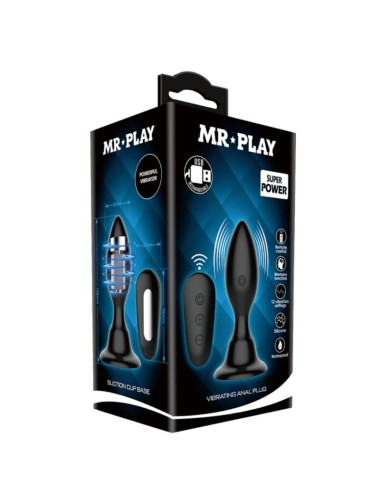 MR PLAY - PLUG ANAL AVEC TÉLÉCOMMANDE VIBRATION NOIRE