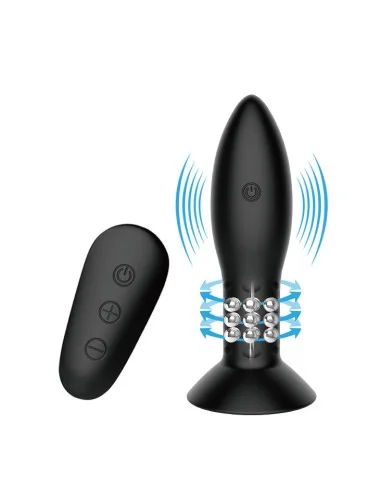 MR PLAY - PLUG AVEC TÉLÉCOMMANDE  BILLES TOURNANTES NOIRES