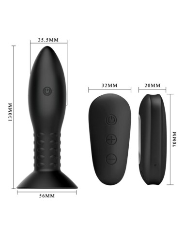 MR PLAY - PLUG AVEC TÉLÉCOMMANDE  BILLES TOURNANTES NOIRES