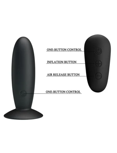 MR PLAY - PLUG ANAL AVEC TÉLÉCOMMANDE VIBRATION NOIRE