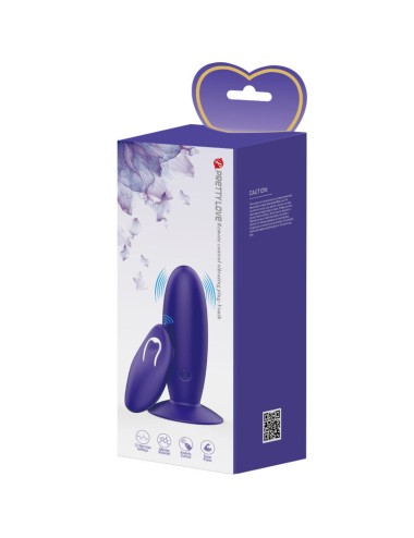 PRETTY LOVE - VIBRATEUR ANAL YOUTH PLUG TÉLÉCOMMANDE VIOLET