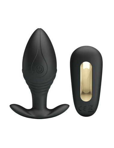 PRETTY LOVE - VIBRATEUR RECHARGEABLE REGINA ANAL PLUG NOIR