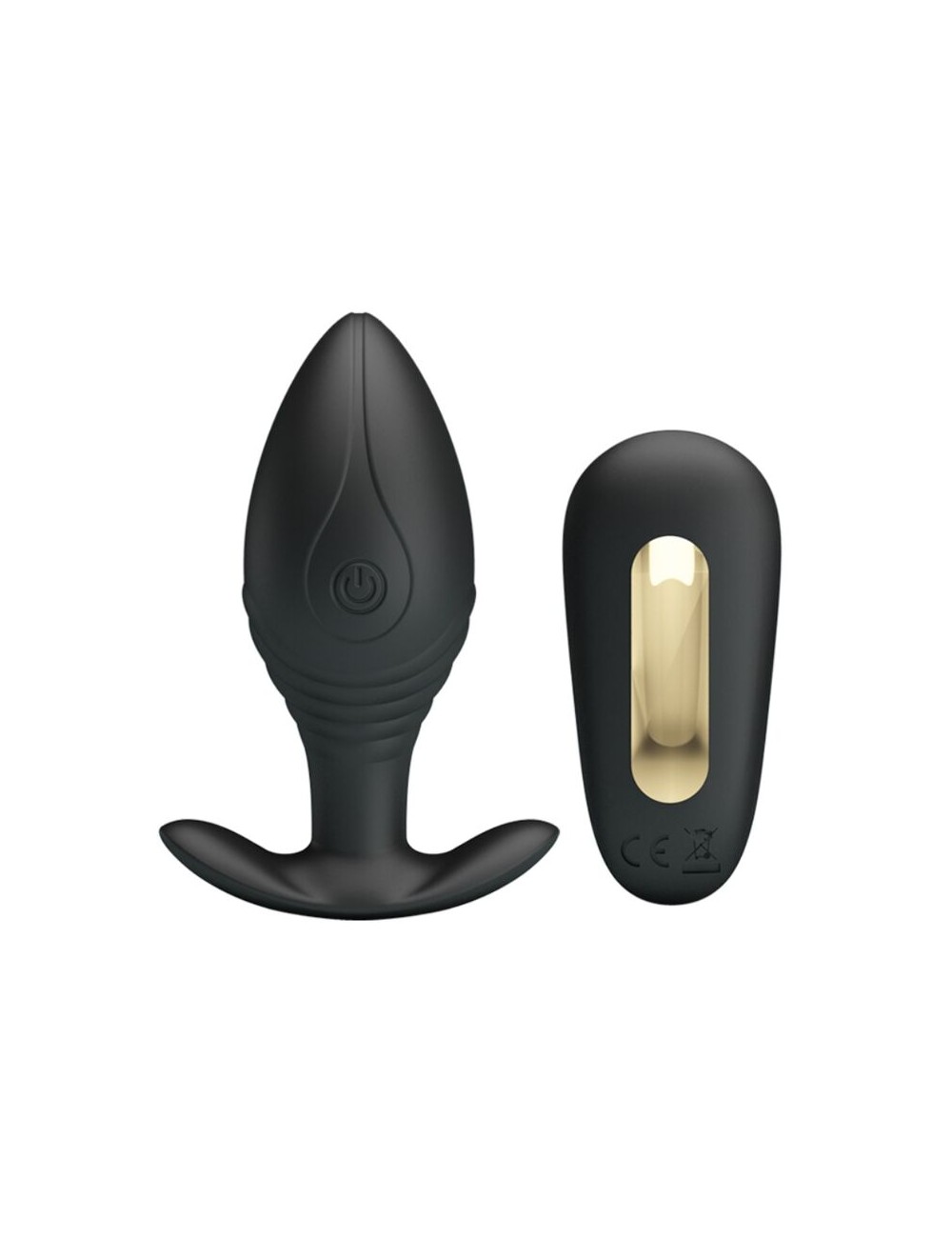 PRETTY LOVE - VIBRATEUR RECHARGEABLE REGINA ANAL PLUG NOIR